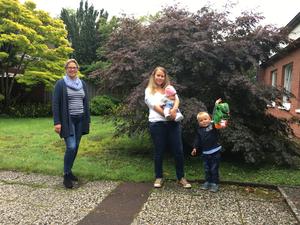 Henry mit seinem neuen Rucksack